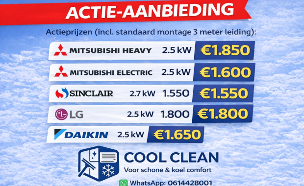 🔥 Actie Airco Installatie – Complete Set met Montage vanaf €1.550